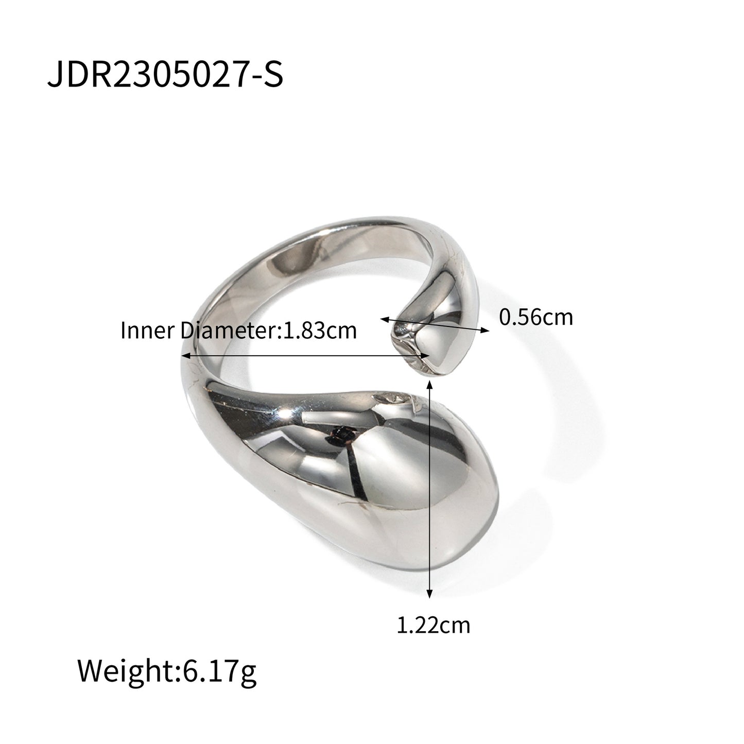 5pcs Premium Design 18-Karat Gold Stainless Steel Open Ring For Women With All-In-One Hand Accessories That Do Not Fade