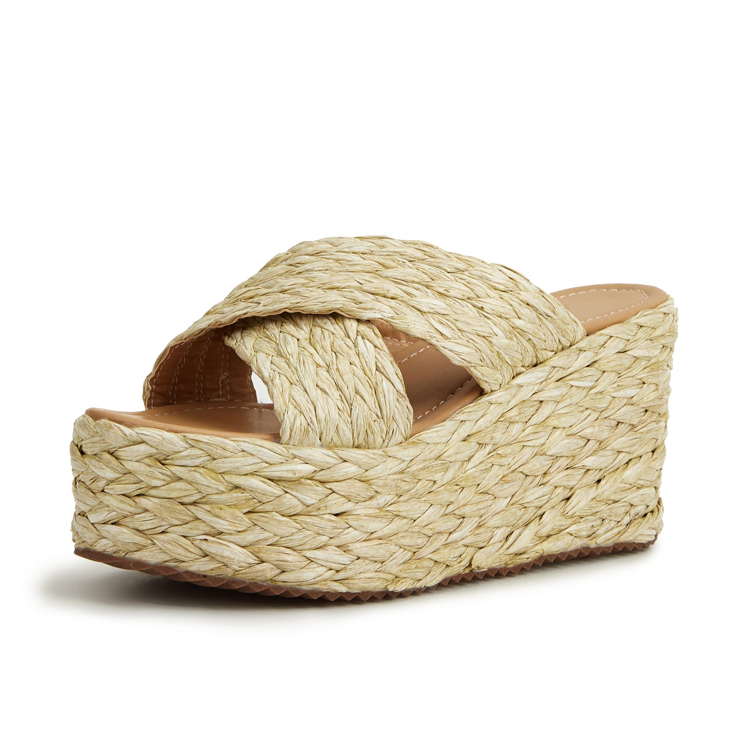 Wedges Braided Twine Women's Shoes New Thick Soled High Heels Sandals Sponge Bottom Slippers