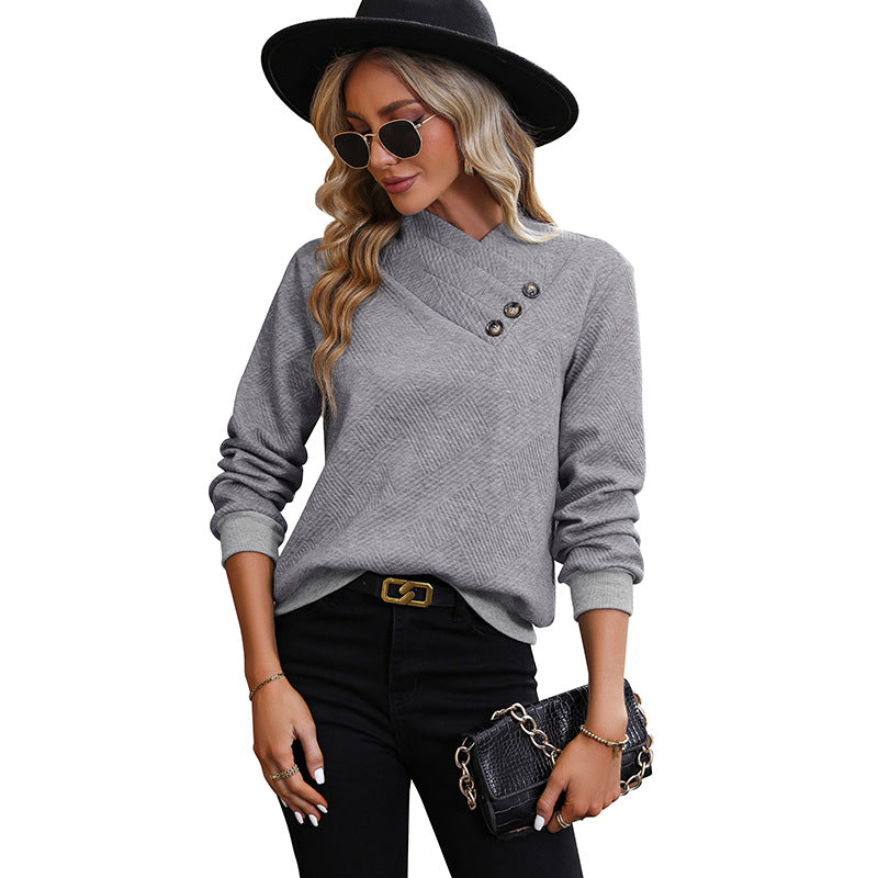 New Women's Solid Color Long Sleeve Autumn Hoodie Women