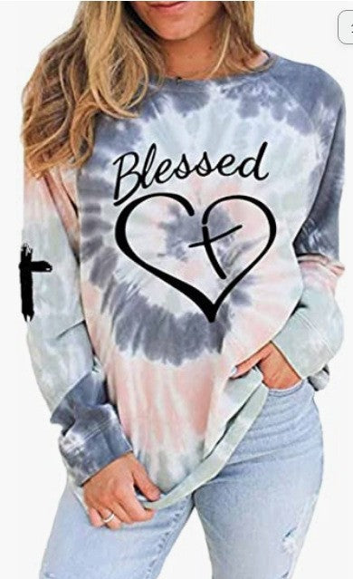 Autumn And Winter Christmas Print Round Neck Pullover Long Sleeve Fleece Hoodie Woman