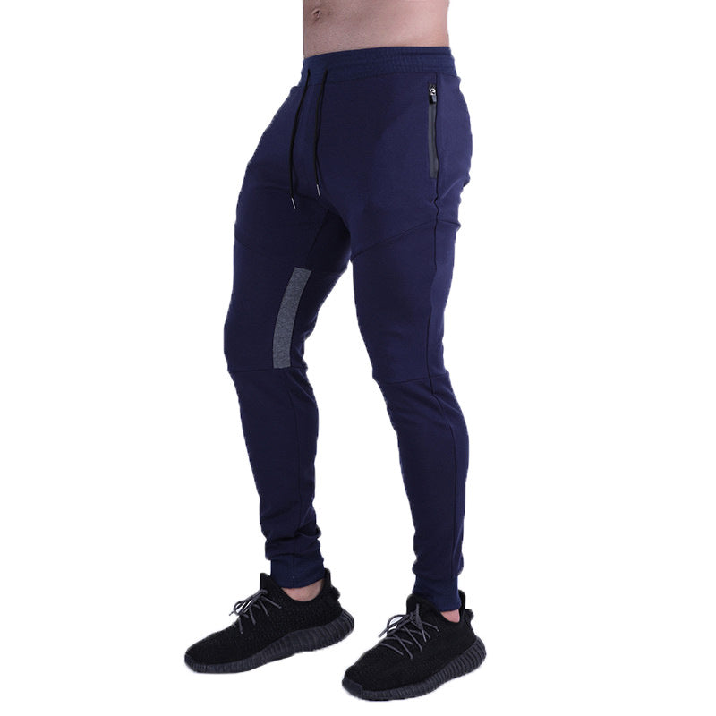 Muscle Autumn Winter Men Sports Casual Light Panel Slim-Fit Fitness Pants Men's Pants Small Foot Girdle Pants