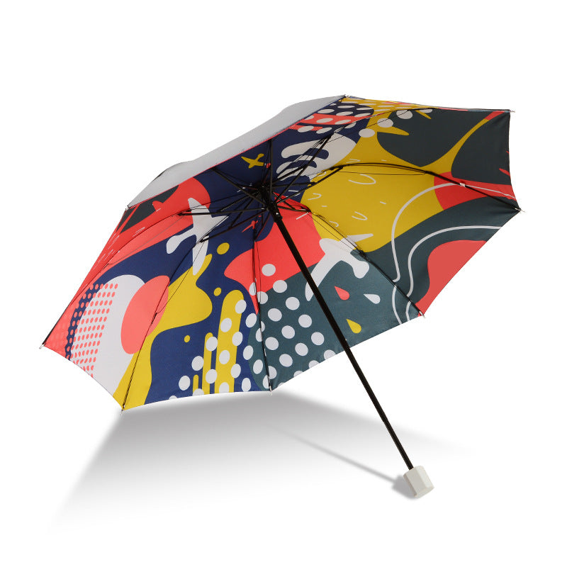 Umbrella Folding Umbrella New Creative Rain And Sunshine Umbrella Recommended To Print Exclusive Logo