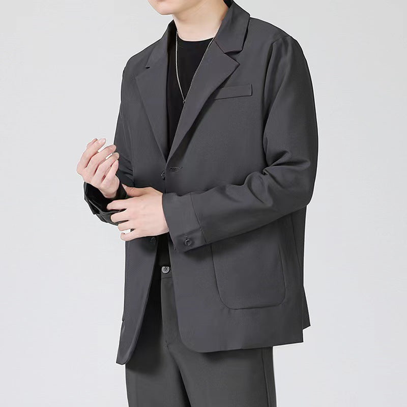 Autumn And Winter Casual Suit Jacket Male Dk Loose Top Plankton Handsome Small  Suit