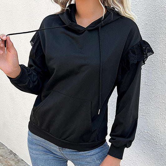 New Autumn And Winter New Women's Clothing Long Sleeve Solid Color Hoodie Women