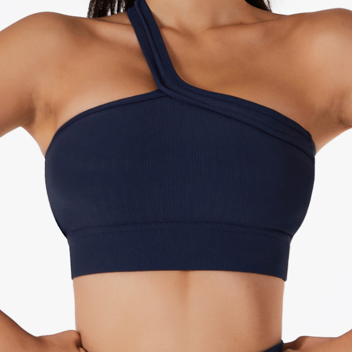 Spring And Summer New One-Shoulder Yoga Bra Integrated Back Sports Underwear To Wear Fitness Yoga Clothes