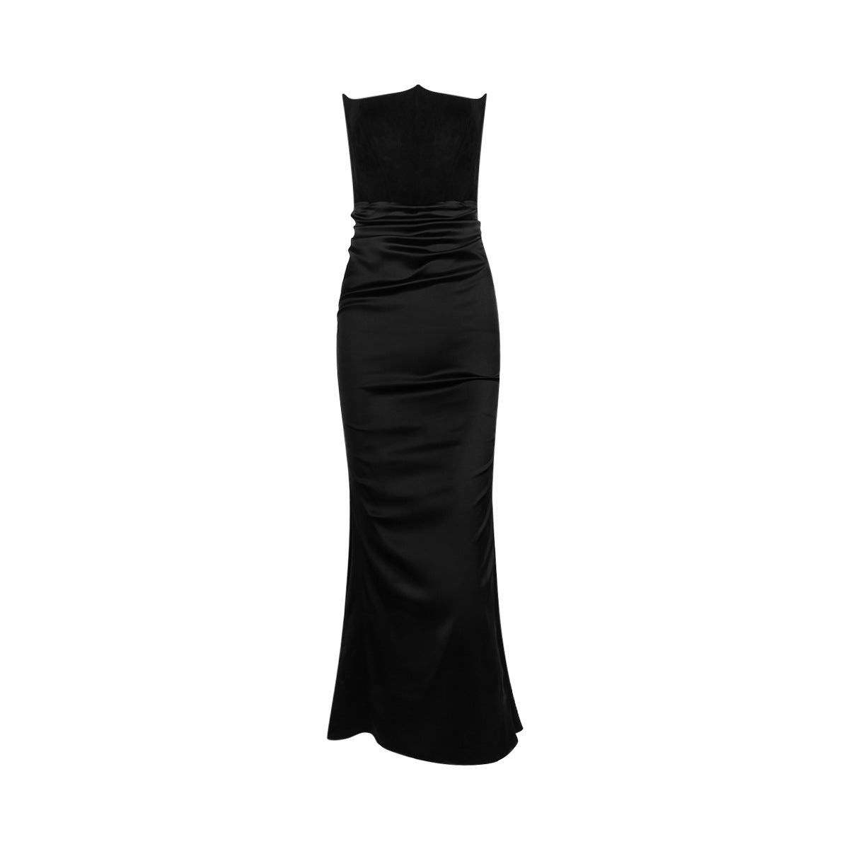 Women's New Sexy Fishbone Bra Slim Backless Long Dress Autumn And Winter Velvet Dress Black Evening Dress