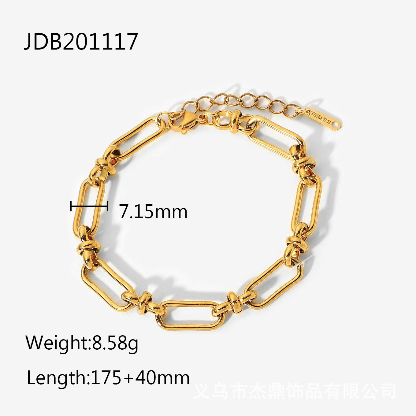 5 pcs Women Stainless Steel Cuban Bracelet Vacuum Plating Light Luxury All-In-One Titanium Steel Bracelet Retro Jewelry