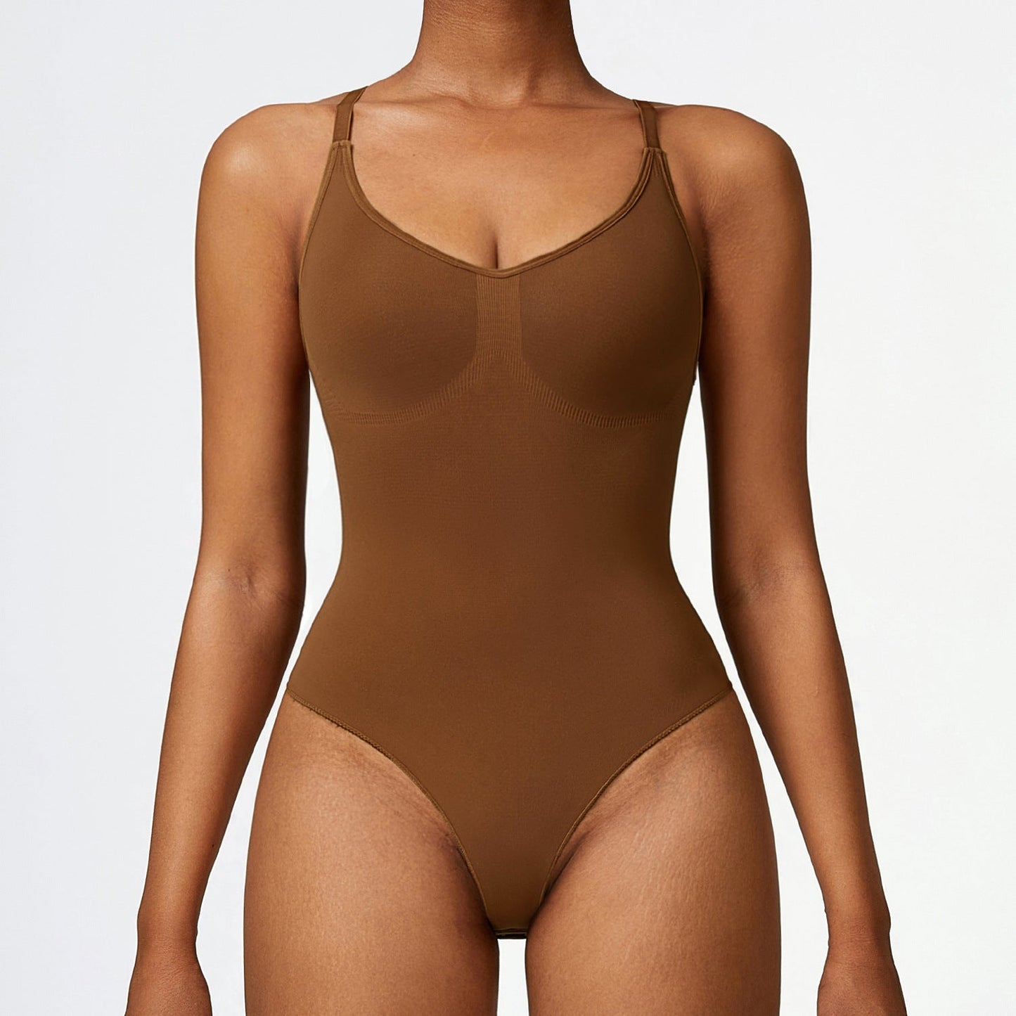 Slim Seamless One-Piece Yoga Dress With A Casual Back And Base Bodysuit