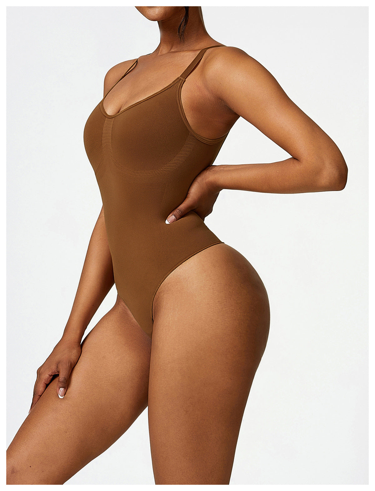 Slim Seamless One-Piece Yoga Dress With A Casual Back And Base Bodysuit